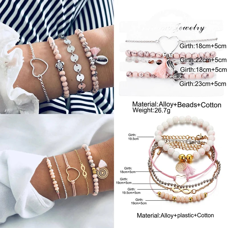 Geometric Bracelet & Bangle Sets For Women