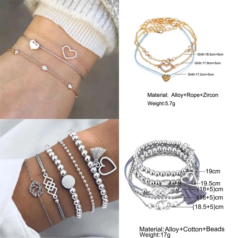 Geometric Bracelet & Bangle Sets For Women