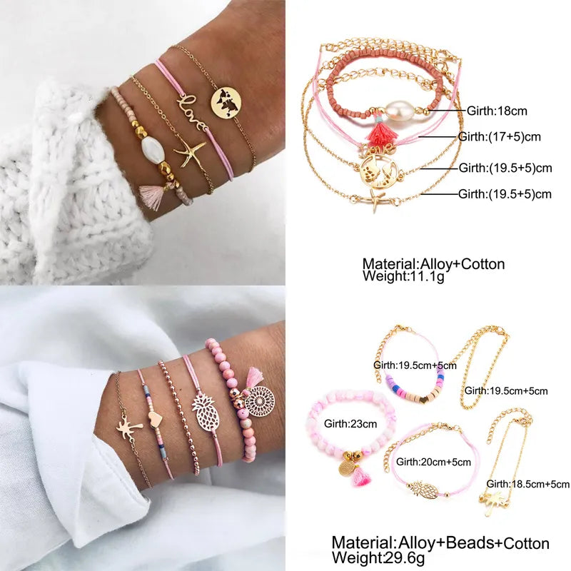 Geometric Bracelet & Bangle Sets For Women