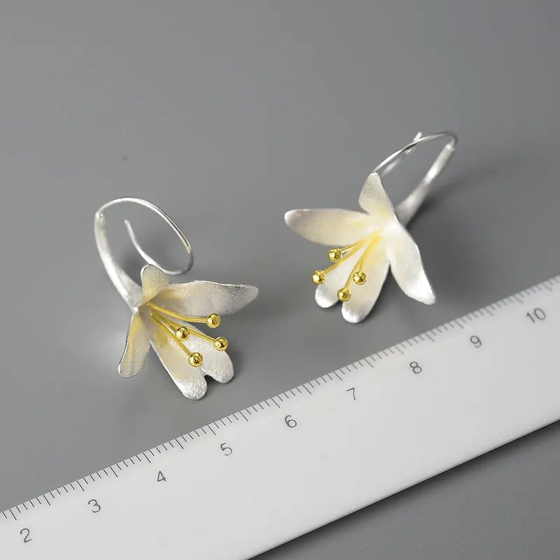 Flower Dangle Earrings for Women