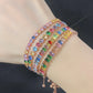 Adjustable Multicolor Tennis Bracelets for Women Ladies