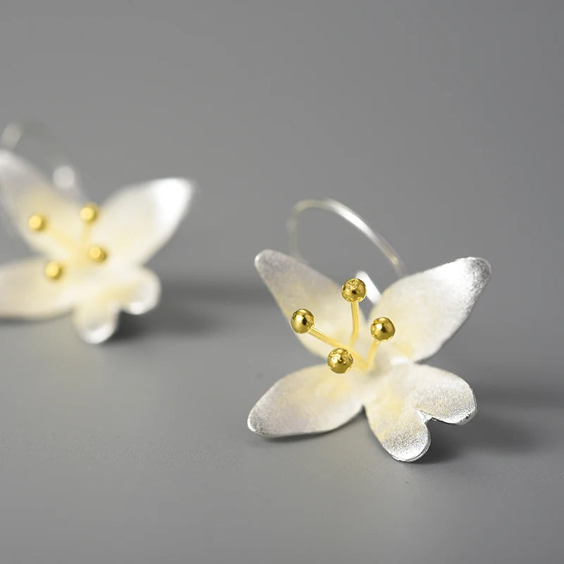 Flower Dangle Earrings for Women