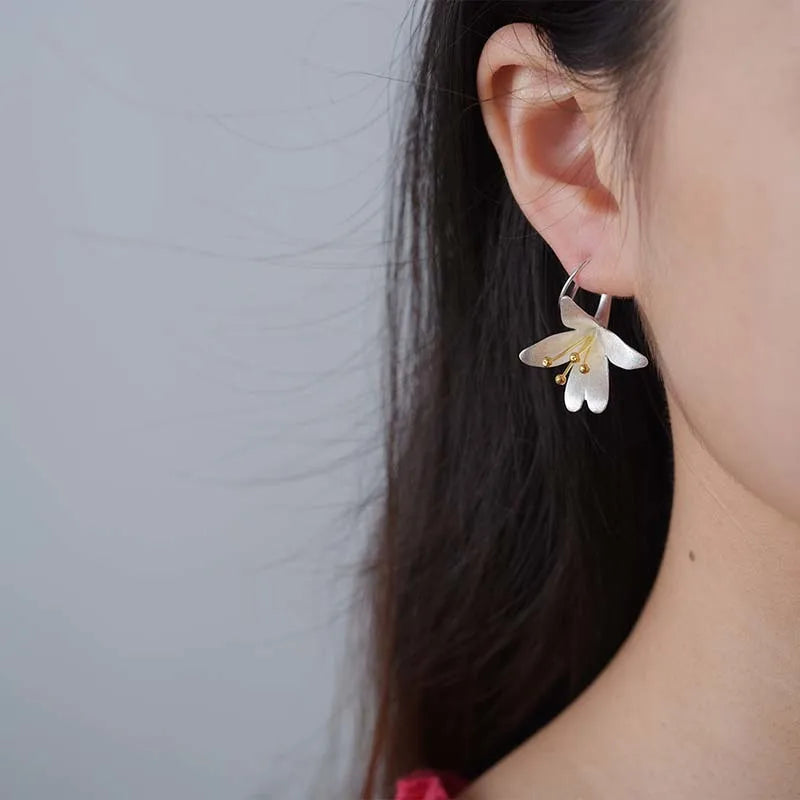 Flower Dangle Earrings for Women